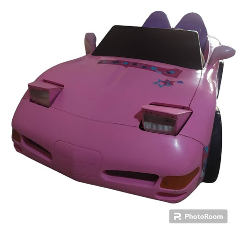 Carro Montable Electrico De Barbie Rosa Para Niñas 2 Puestos