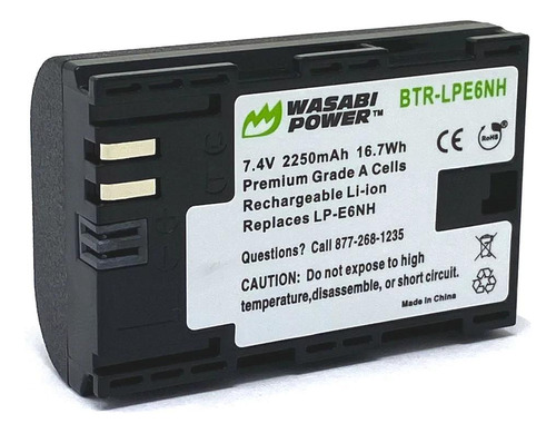 Bateria Wasabi Lp-e6nh Para Câmeras Eos R - Wasabi Power