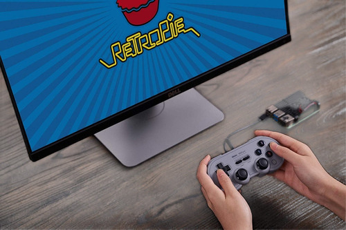 Controle Com Fio 8bitdo Sn30 Pro Switch Windows Steam Gray Cinza