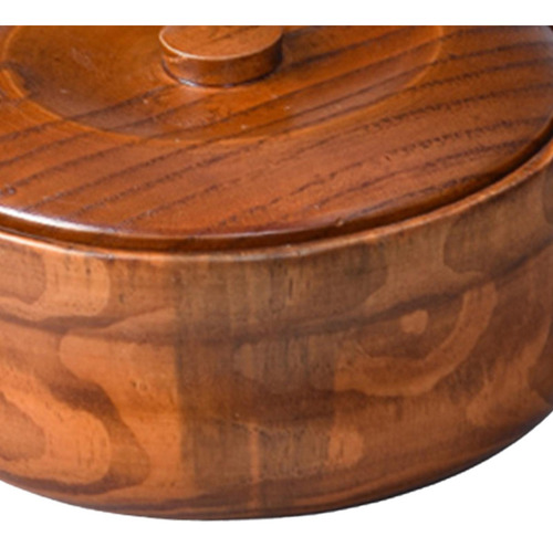 Cuenco De Madera Maciza Para Sopa Cuenco De 18 Cm X 7,5 Cm
