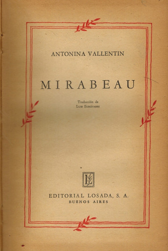 Mirabeau (b7)/ Valentín/ Losada