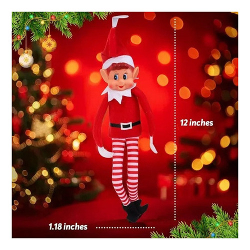 2pc Muñeco Peluche Para Niño Travieso, Elfo Navideño 2024