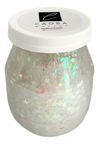 Frasco Grande Holográficos Party Glitter Gel Rostro Cuerpo