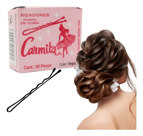 Pasadores De Cabello Con Punta De Goma Broche Rizado Belleza