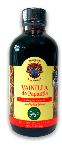 Vainilla De Papantla Extracto Natural 120 Ml Gaya Vainilla