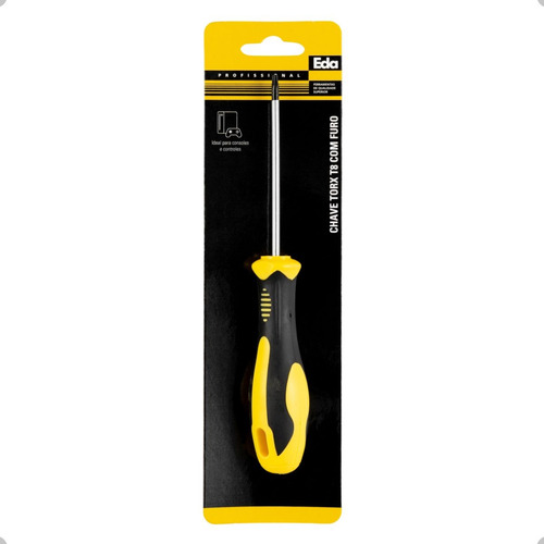 Chave Torx Eda Reta Com Furo T8 0he