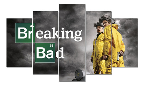 Cuadro - Poster - 5 Piezas 135 X 80 Cm - Breaking Bad