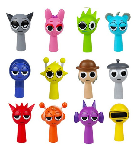 . 24 Adornos De Sprunki Rhythm Box Toys Incredibox