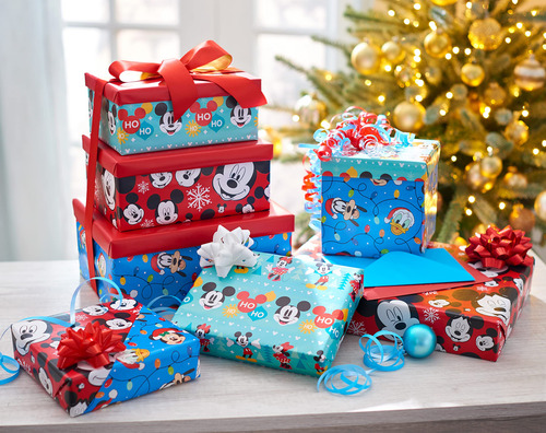 Papel De Regalo American Greetings Disney Christmas, 105 Pie