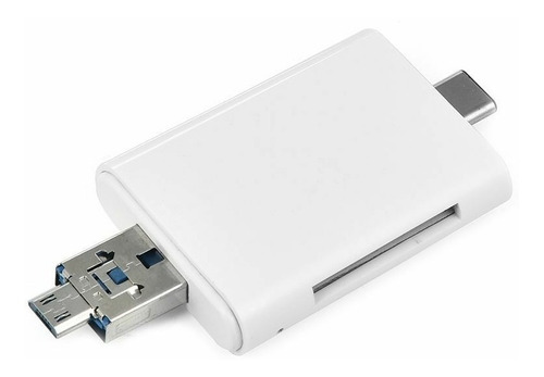 Imagen 4 de 8 de Lector De Tarjetas 3 En 1 Otg Tipo C Micro Usb Usb 2.0 Tf Sd