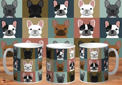 Taza De Ceramica Bulldog Frandes Fans Mascota Hd Art
