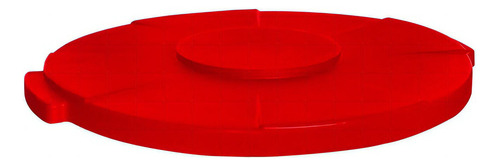 Tapa Ciega Para Contenedor Toff 120l Color Rojo