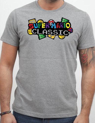 Remera - Super Mario Bros - Super Mario Classic - Game