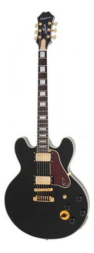 Guitarra eléctrica Epiphone Artist B. B. King Lucille es-335 de arce/álamo ebony brillante con diapasón de caoba