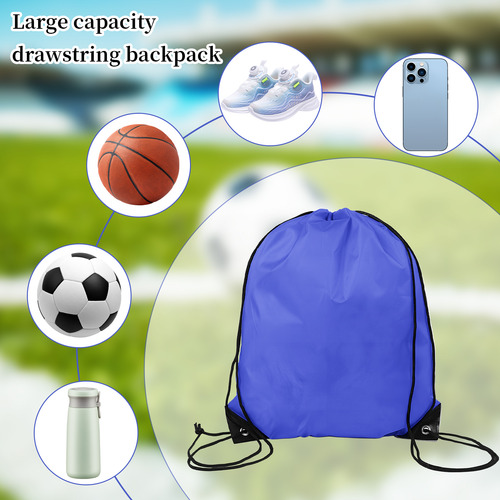 10pzs Morral Bolsas Lona Cuellera Viaje Bolsas Con Cordón