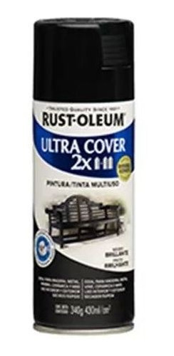 Aerosol Rust Oleum Ultra Cover 2x - Negro Brillo 340g