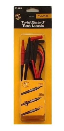 Imagen 3 de 3 de Puntas De Prueba Twistguard Para Multímetro Fluke Tl175