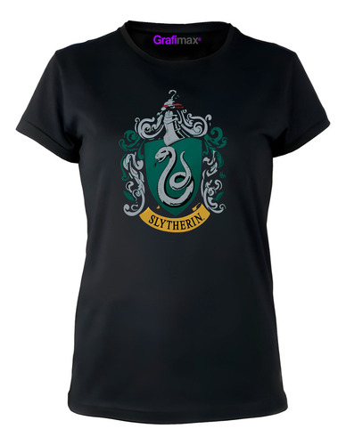 Polera Harry Potter Slytherin Peliculas Libro Mujer Grafimax