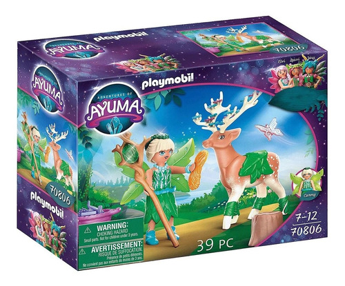 Playmobil Ayuma Forest Fairy Con Animal Del Alma Niños Febo