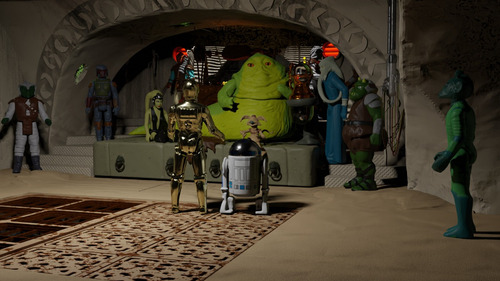 Trono Jabba 3d Print Para Figura Vintage 3.75 Pulgadas (Usado)