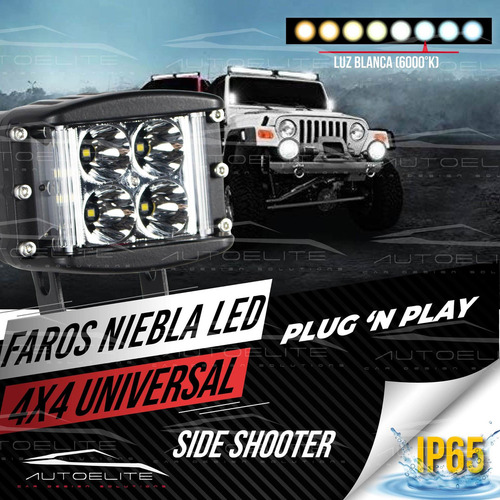 Faro Led Universal Aurora 3 PuLG Disparo Lateral 180° 60wats