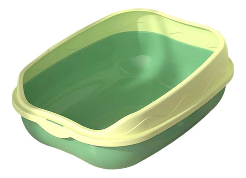 Caja De Arena Para Gatos, Inodoro Portátil Grande Verde M