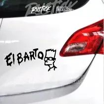 Comprar Calco Firma El Barto Broma Bart Simpson Chiste Sticker 15cm