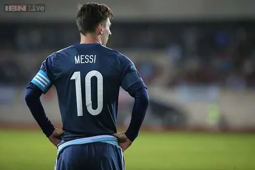 Camiseta Argentina Copa América 2015 Messi #10 Barcelona M (Usado)
