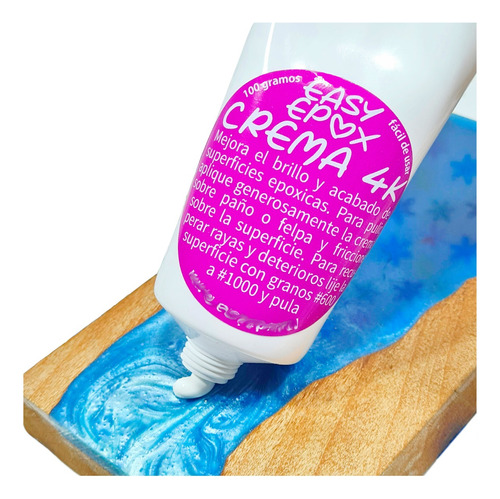 Crema De Pulir Para Resina Epoxica. Brillo Y Suavidad.!