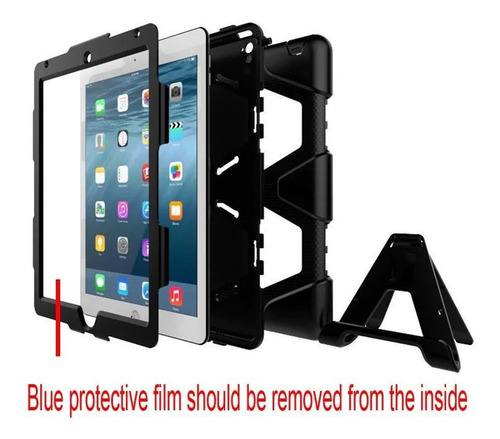 Carcasa De Silicona Antideslizante Con Soporte Para iPad