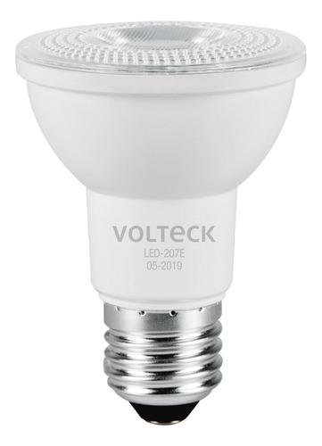 Foco Led T. Par 20 7w Luz Calida Voltech 46183 Luz Blanco cálido