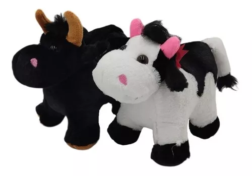 1732 Peluche Vaca Blanco Y Negro 26cml con Ofertas en Carrefour