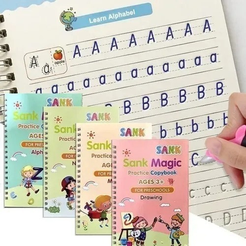 Magia Hundido - Kit De Cuaderno De Caligrafía Reutilizable 4