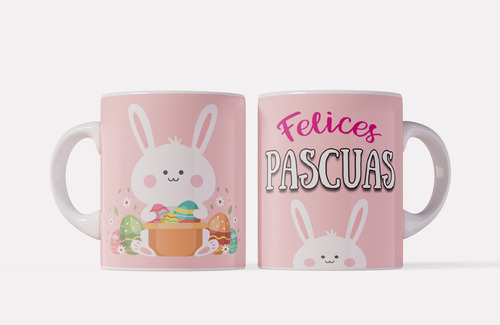 Tazas Ceramica Pascuas Personalizables | Por Mayor X 36