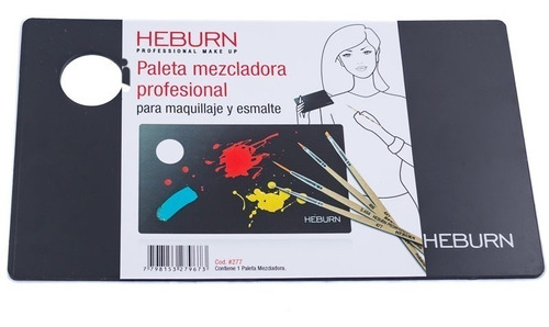 Heburn Paleta Mezcladora P/ Maquillaje Y Esmalte Cod 277 