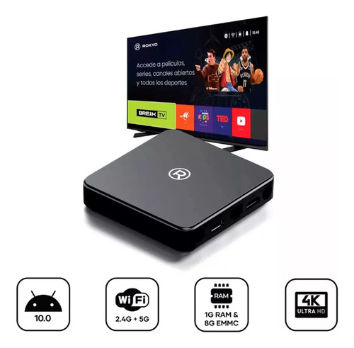 Android 10 Tv Box De Control Remotoestándar Rokyo