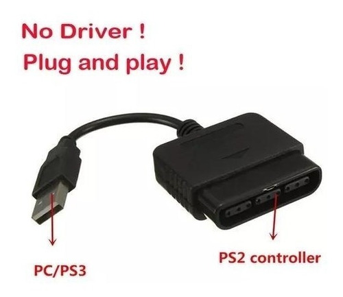 Adaptador Joystick Play Station 2 Ps2 A Usb 2.0 Pc Ps3