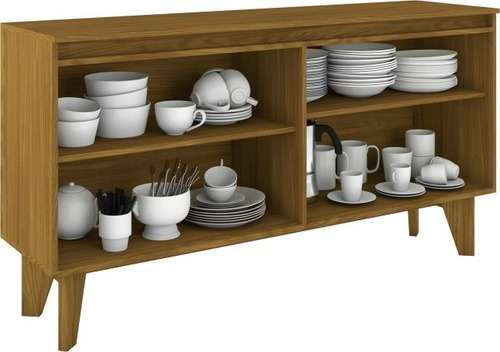 Imagen 2 de 6 de Buffet Aparador 4 Puertas Bargueño Con Patas Mesa Buffet