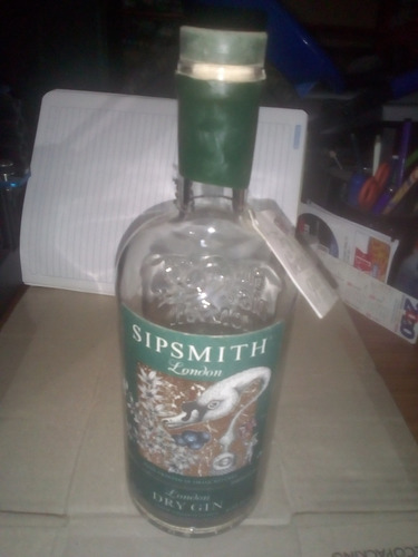 Botella Vacía De London Dry Gin Sipsmith