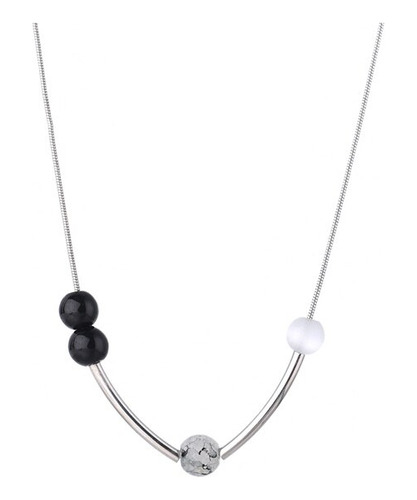 Collares De Cuentas De Ópalo Para Mujer Y Hombre,  Black