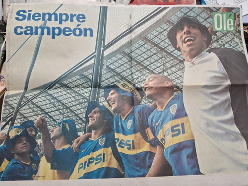Olé Póster Doble Gigante Boca Campeón Apertura 2003