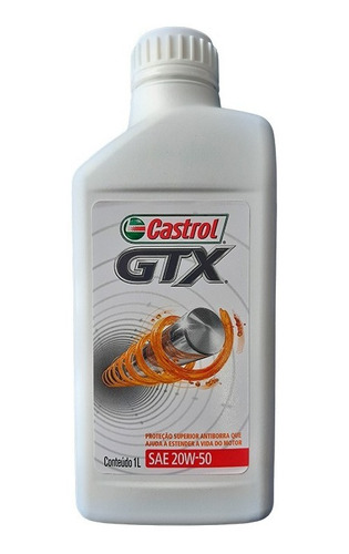 Óleo De Motor Mineral Castrol Gtx Sae 20w50 1 Litro