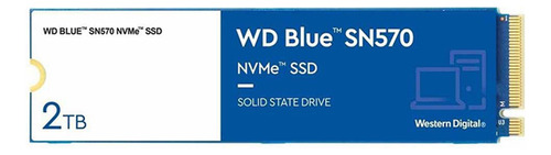 Disco De Estado Ssd 2tb Western Digital Sn570 M.2 Azul