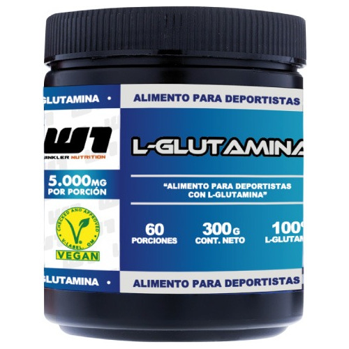L-glutamina 300gr 60 Servicios  Winkler Nutrition