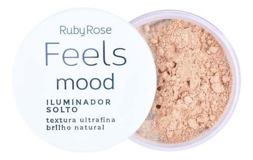 Pó Iluminador Solto Ultrafino Feels Mood - Ruby Rose