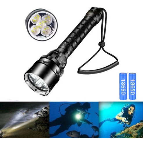 Ip68 5 X Linterna De Buceo Impermeable Súper Brillante