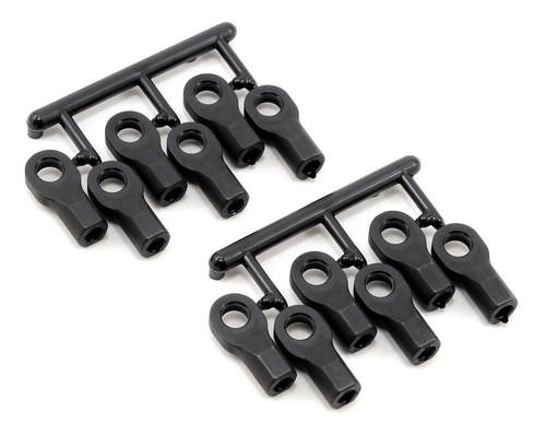 Rpm Short Traxxas Turnbuckle Rod End Set (negro) (12)