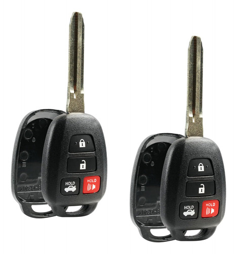 Key Fob Keyless Entry Uncut Remote Shell Case & Pad Fit...