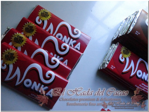 Imagen 5 de 10 de 20 Chocolate Wonka Personalizado Souvenir Cumpleaños Regalo
