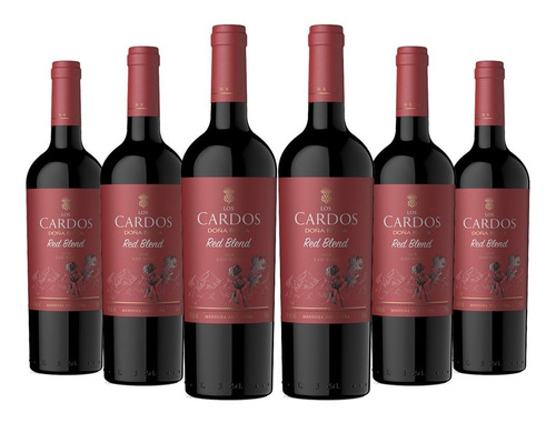 Vino Los Cardos Red Blend (caja X6 Unidades)